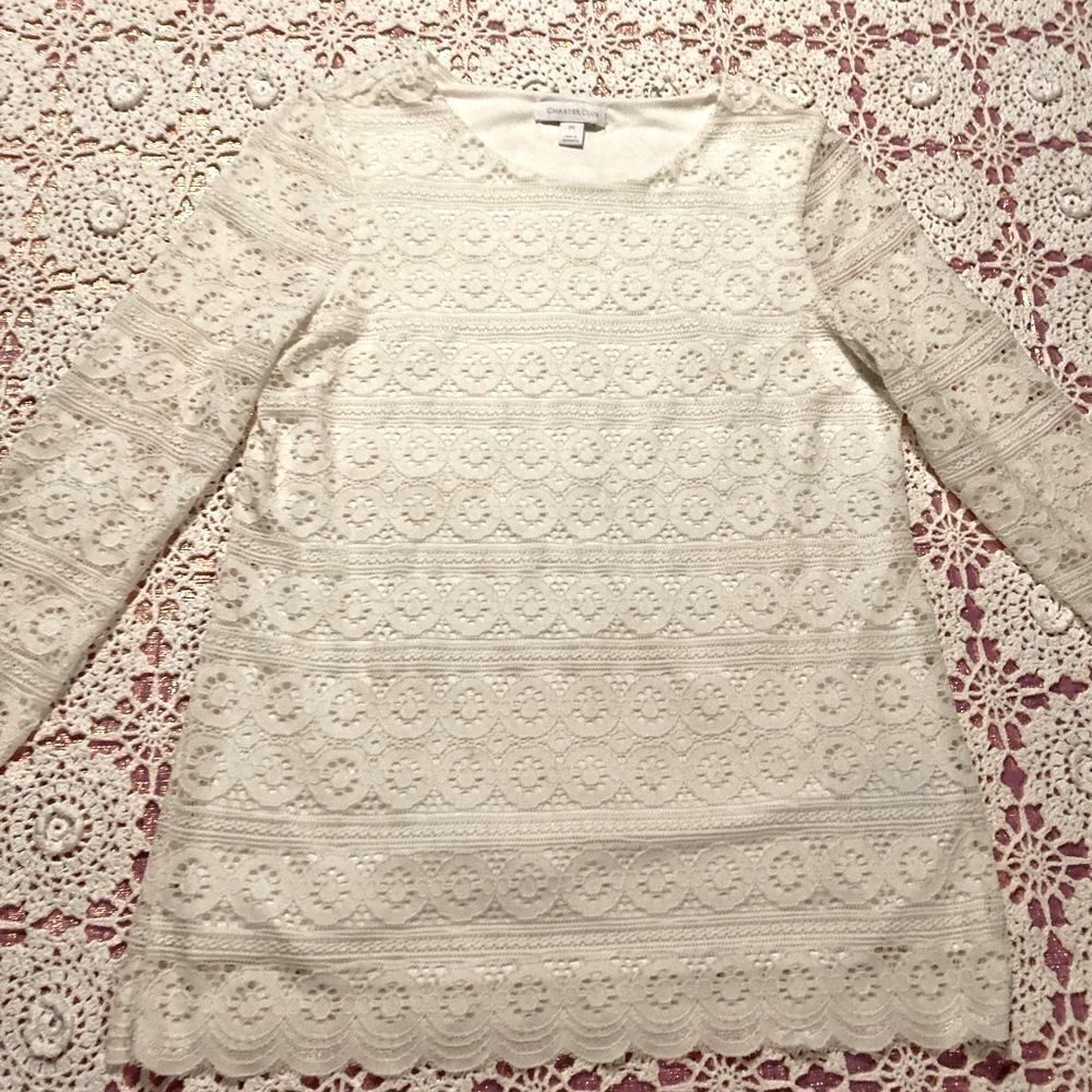 Charter Club lace top Small - Picture 2 of 5